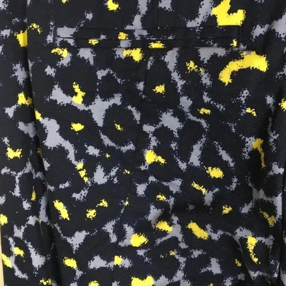 Gap Slim Cropped Animal Print Stretch Pants 0
